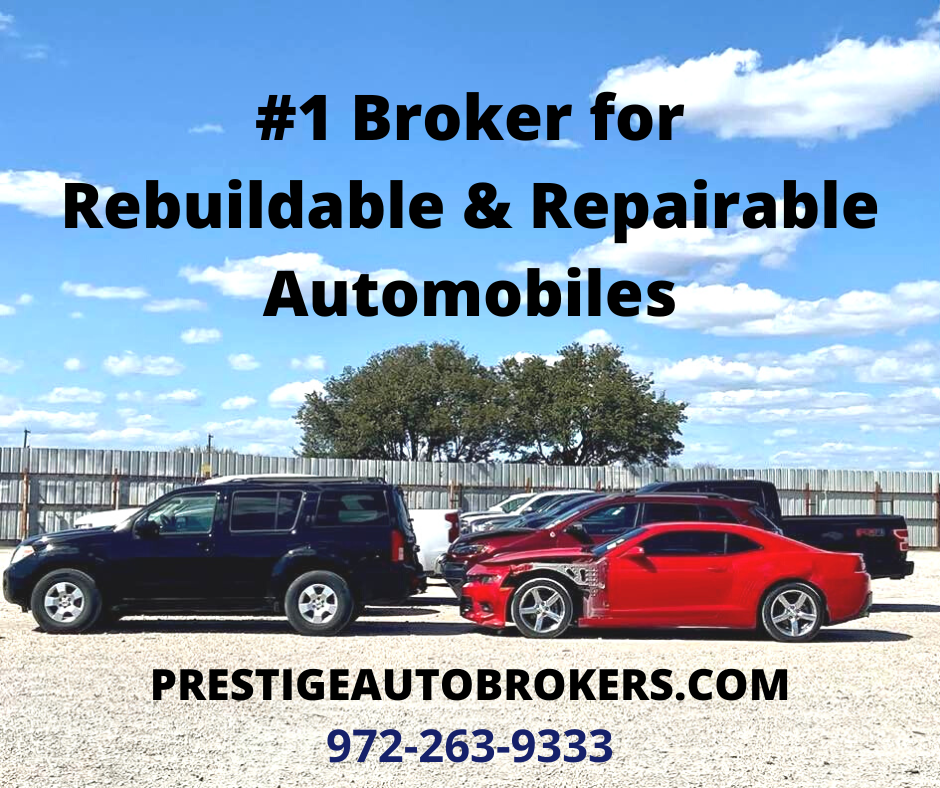 Salvage Vehicles For Sale Prestige repairable cars and trucks